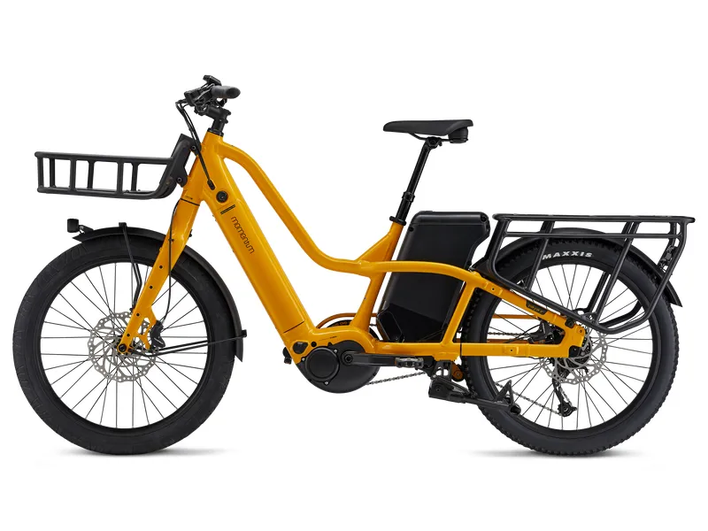 Momentum PakYak E+ Electric Cargo Bike 2025 in Bumblebee Yellow-3