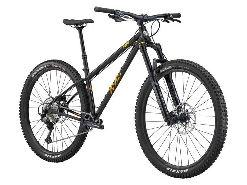 Kona Honzo ESD Hardtail Mountain Bike 2026 in Gloss Metallic Black w/ Furnace Fade and Purple Decals-1