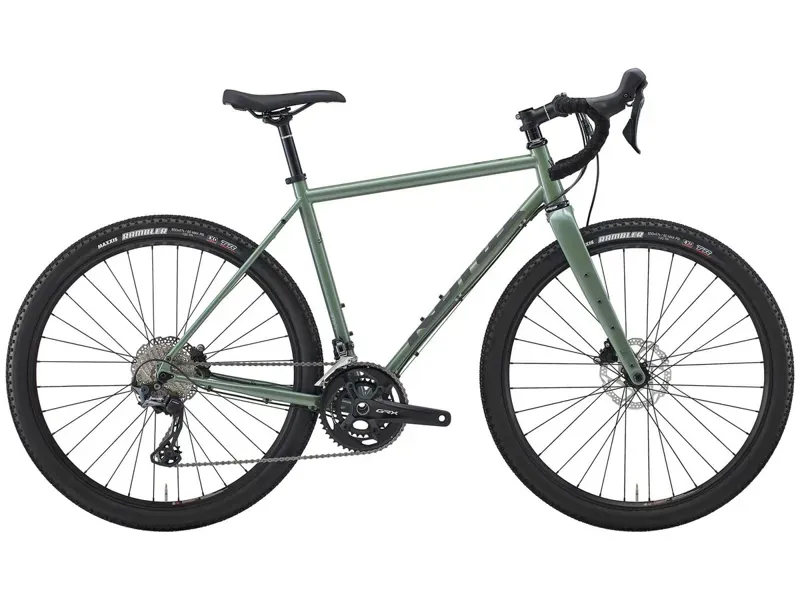 Kona Rove LTD Gravel Bike 2025 in Gloss Metallic Green w/ Satin Lead Decals