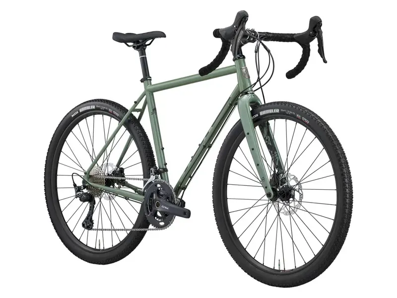 Kona Rove LTD Gravel Bike 2025 in Gloss Metallic Green w/ Satin Lead Decals-1