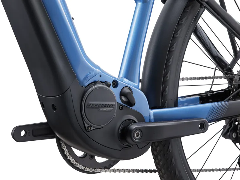 Liv Amiti-E+ 1 Electric Hybrid Bike 2025 in Estoril Blue-2
