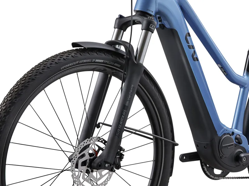 Liv Amiti-E+ 1 Electric Hybrid Bike 2025 in Estoril Blue-3