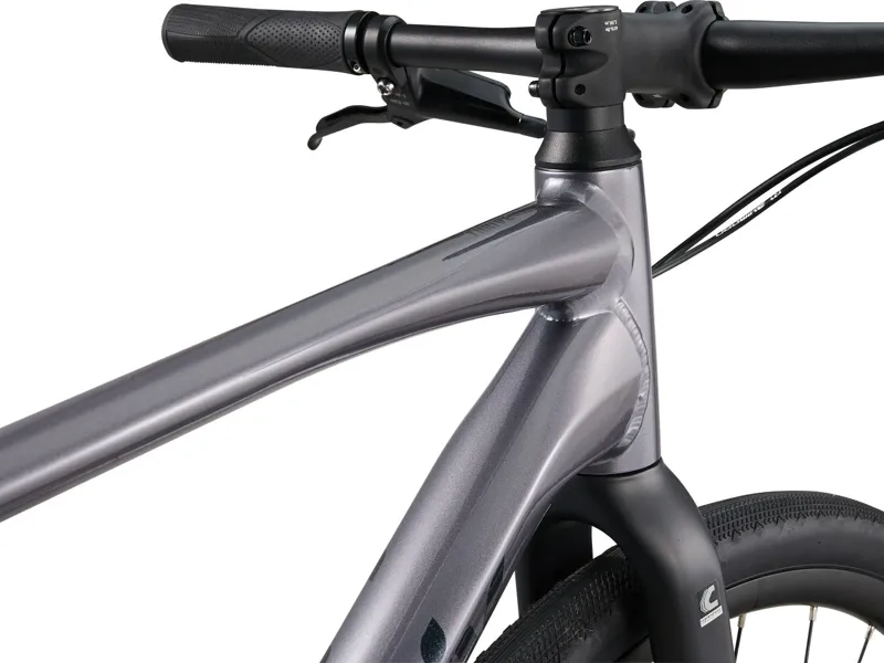 Liv Thrive 1 Womens Hybrid Bike 2025 in Gloss Liquid Metal-3