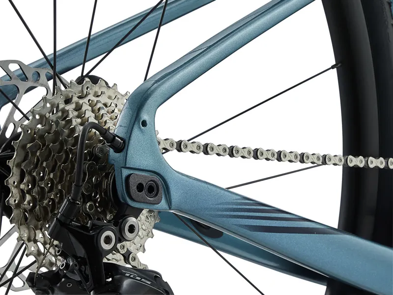 Thrive Advanced 1 Womens Hybrid Bike 2024 in Gloss Aged Denim/Carbon-1