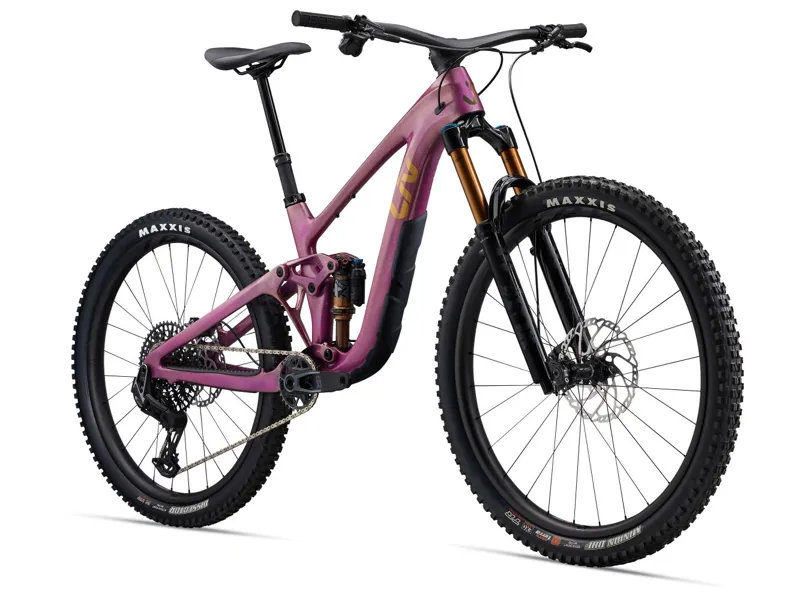 Liv Intrigue X Advanced 0 Full Suspension Mountain Bike Small 2024 in Mulberry Glitter-1