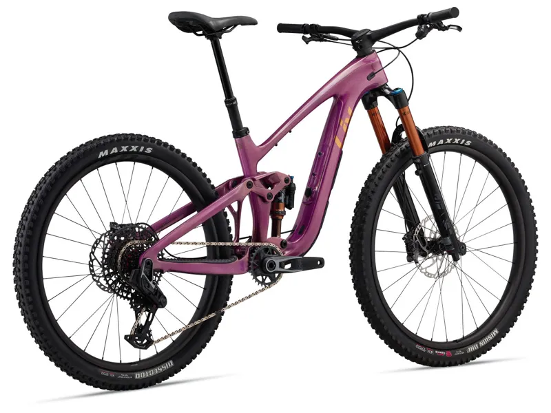 Liv Intrigue X Advanced 0 Full Suspension Mountain Bike Small 2024 in Mulberry Glitter-2