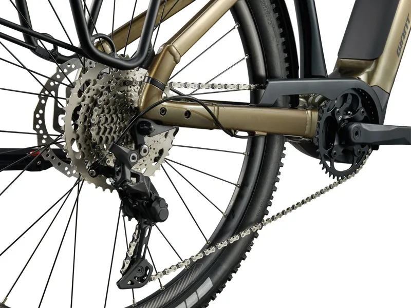 Giant AnyTour X E+ 3 Electric Hybrid Bike 2025 in Pyrite Brown-6