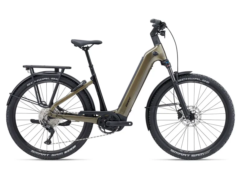 Giant AnyTour X E+ 3 Electric Hybrid Bike 2025 in Pyrite Brown