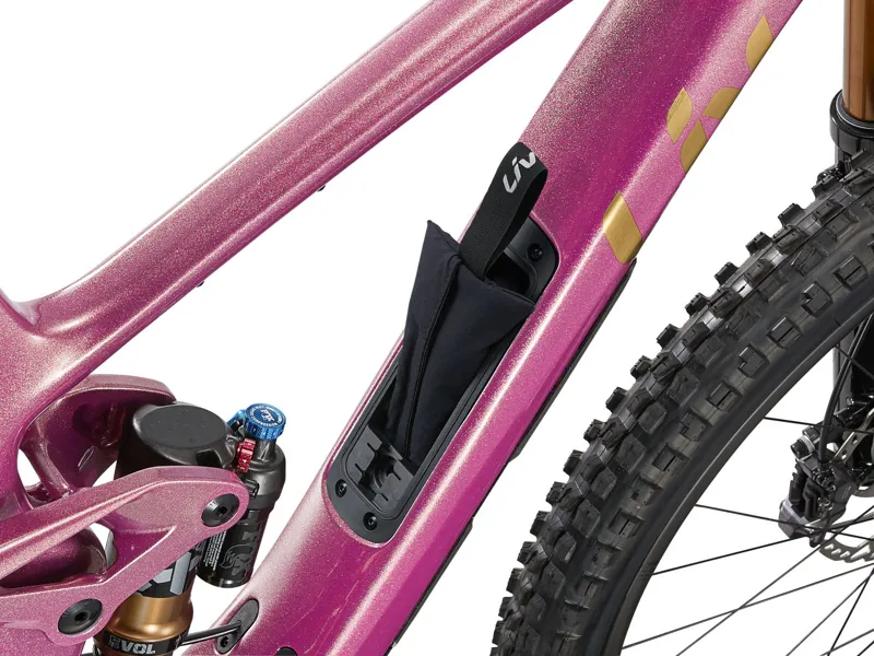 Liv Intrigue X Advanced 0 Full Suspension Mountain Bike Small 2024 in Mulberry Glitter-10