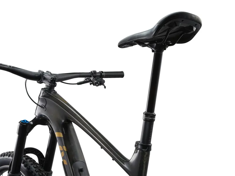 Liv Intrigue X Advanced 1 Full Suspension Mountain Bike 2025 in Gloss Raw Carbon/Chrome-4