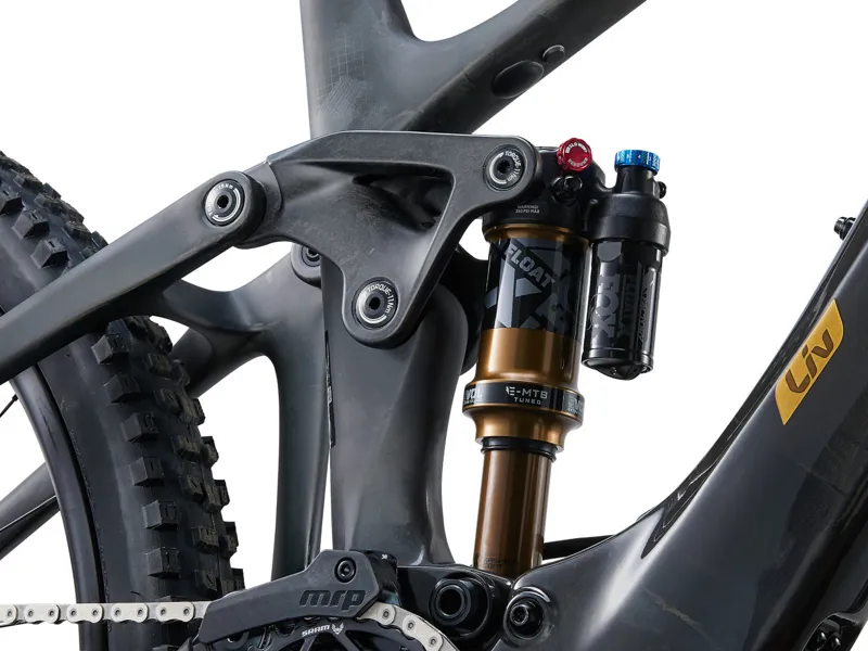 Liv Intrigue X Advanced E+ Elite 1 Electric Full Suspension Mountain Bike 2024 in Raw Carbon-4