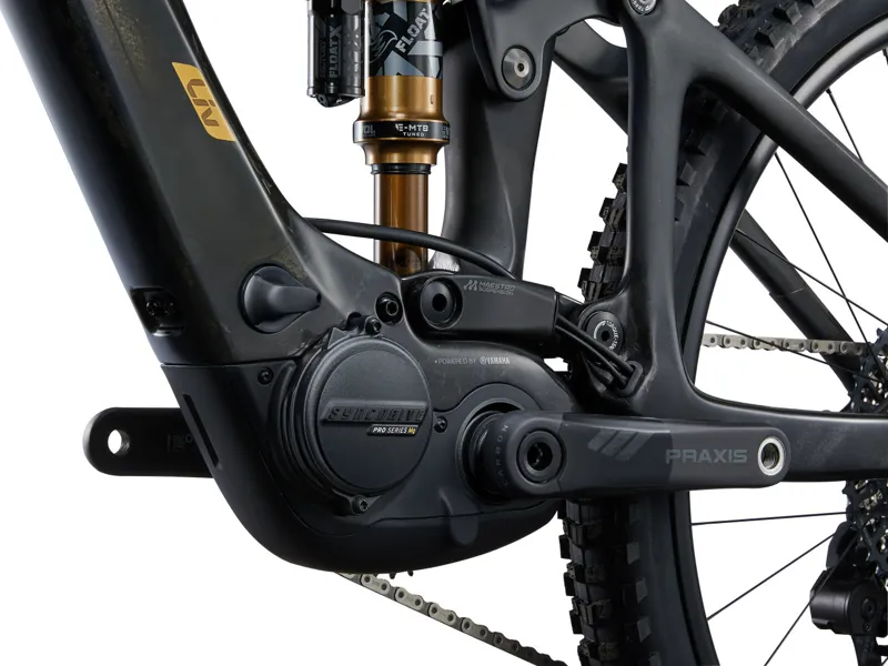 Liv Intrigue X Advanced E+ Elite 1 Electric Full Suspension Mountain Bike 2024 in Raw Carbon-5