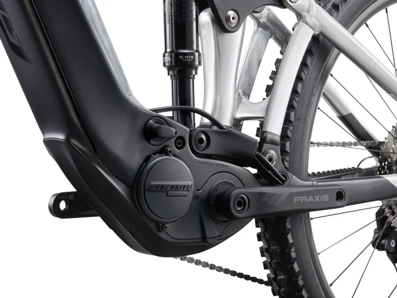 Giant Reign E+ 3 Electric Full Suspension Mountain Bike 2024 in Raw Aluminum-4