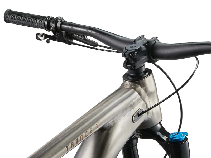 Giant Trance X 1 Full Suspension Mountain Bike 2025 in Smoke Metal/Chrome-5