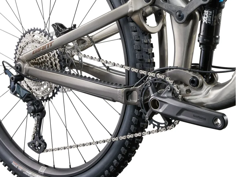 Giant Trance X 1 Full Suspension Mountain Bike 2025 in Smoke Metal/Chrome-4