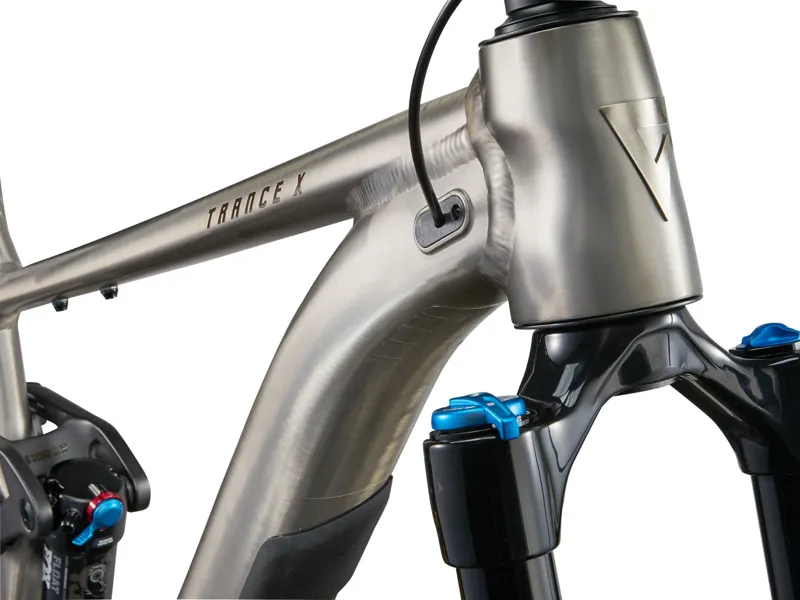 Giant Trance X 1 Full Suspension Mountain Bike 2025 in Smoke Metal/Chrome-2