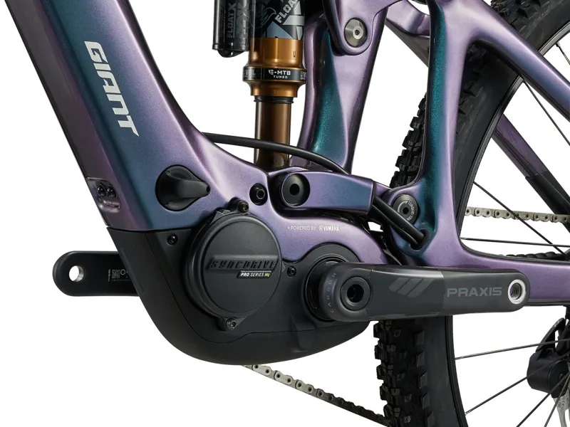 Giant Trance X Advanced E+ Elite T-Type Electric Mountain Bike 2024 In Gloss Blue Dragonfly-3