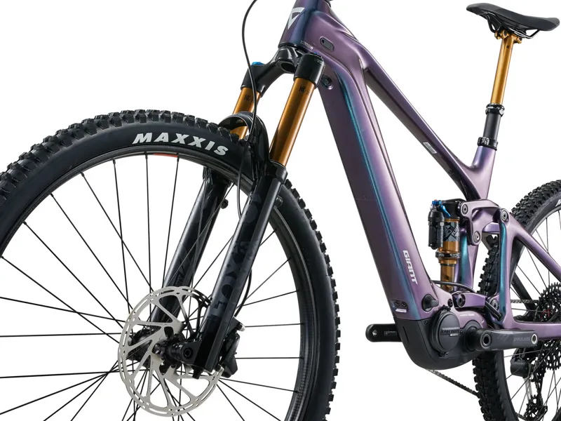 Giant Trance X Advanced E+ Elite T-Type Electric Mountain Bike 2024 In Gloss Blue Dragonfly-4