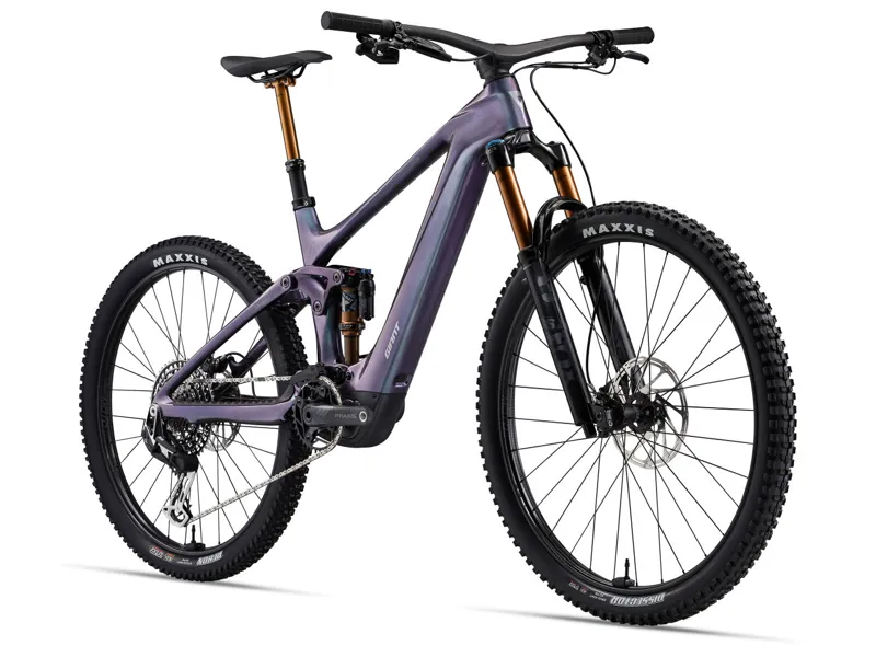 Giant Trance X Advanced E+ Elite T-Type Electric Mountain Bike 2024 In Gloss Blue Dragonfly-5