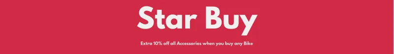 10% off all accessories with any bike