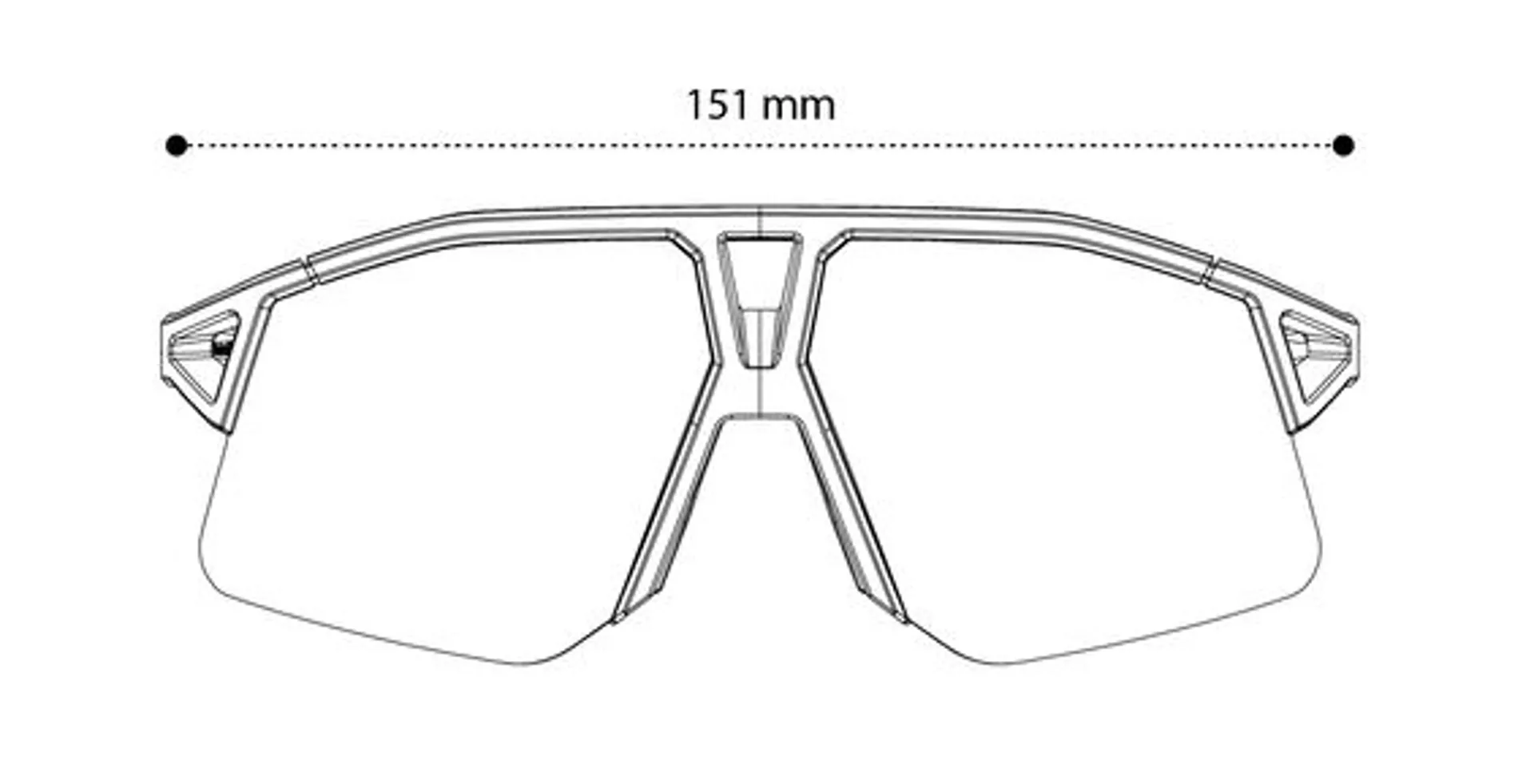 Koo Hype Sunglasses Front View Width 151 mm