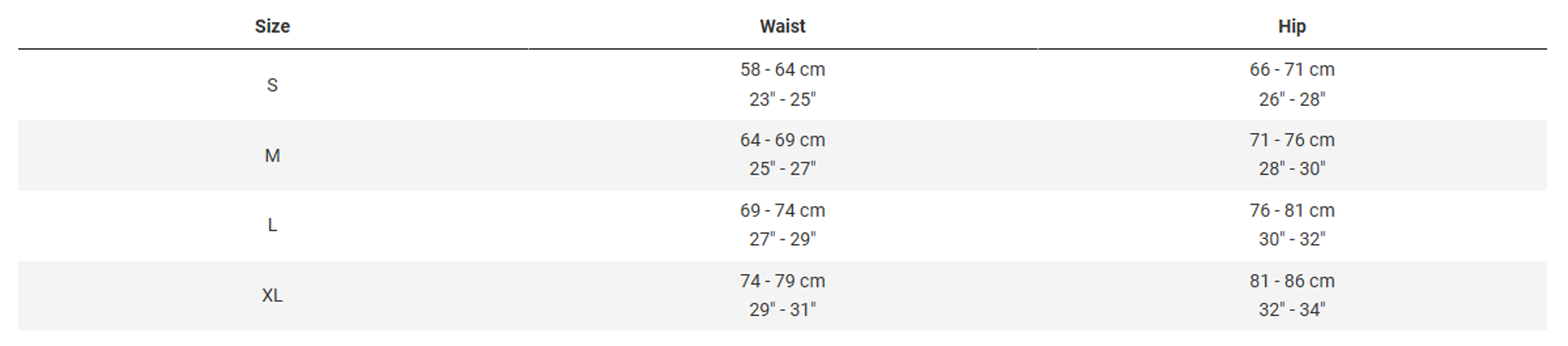 Trek Youth Size Guide