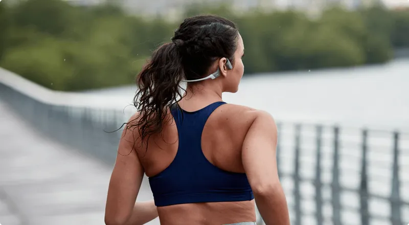 Shokz OpenRun Cycle Headphones in Cosmic Black-6