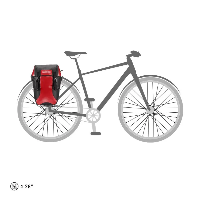 Ortlieb Bike-Packer Classic Pannier in Red-1