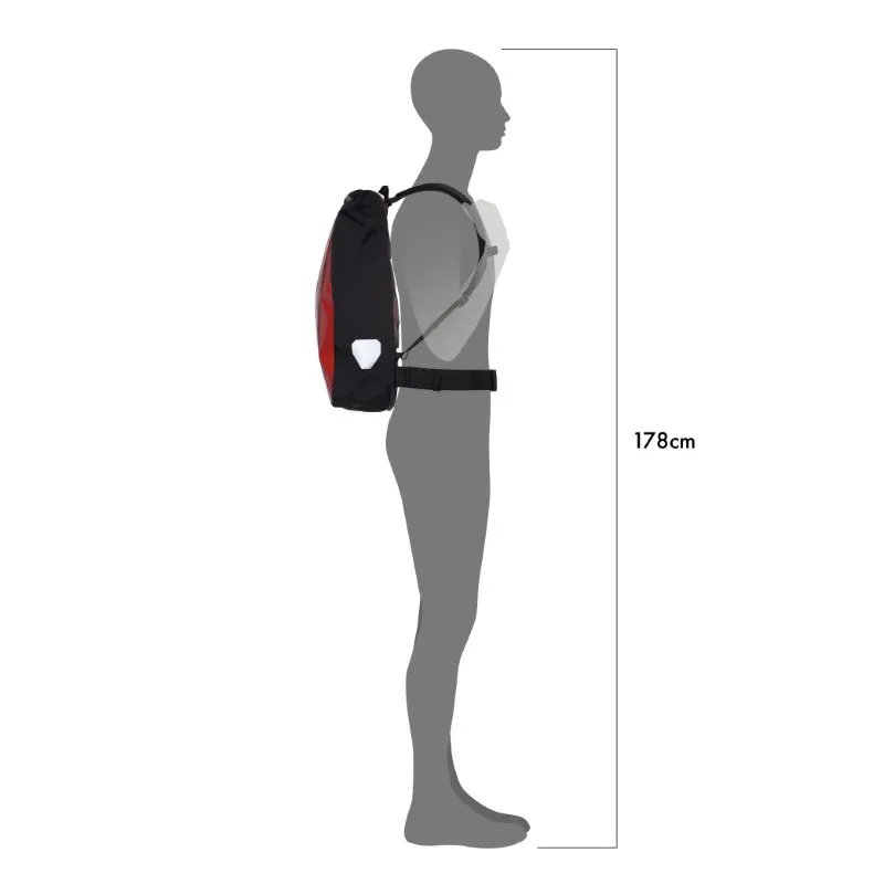 Ortlieb Messenger-Bag in Red/Black-1