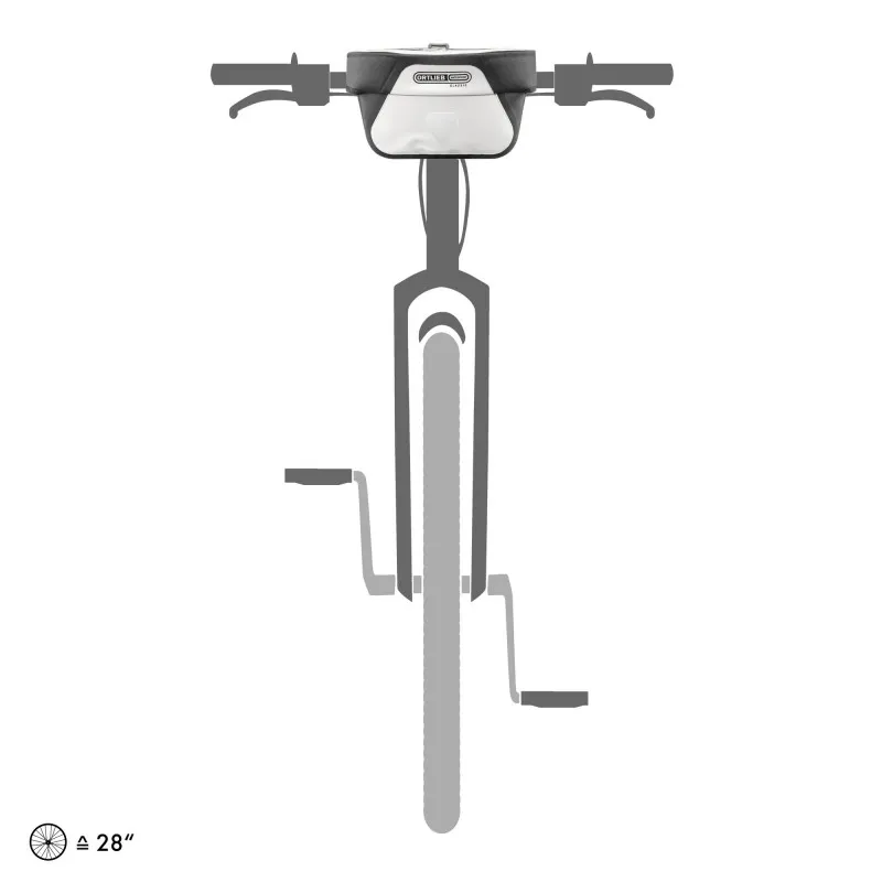 Ortlieb Ultimate 5L Handlebar Bag in White-2