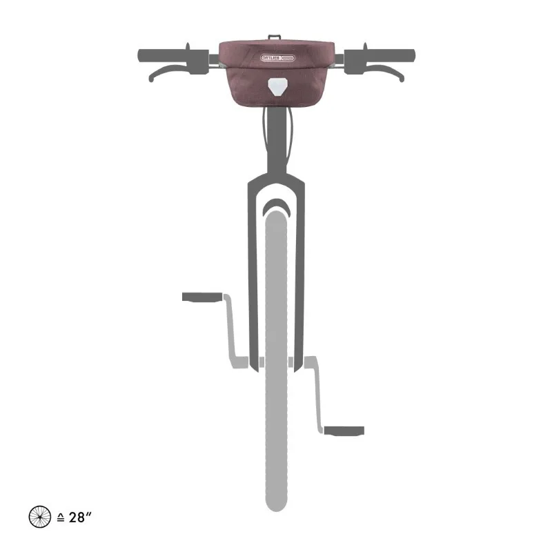 Ortlieb Ultimate Urban 5L Handlebar Bag in Ash Rose-2