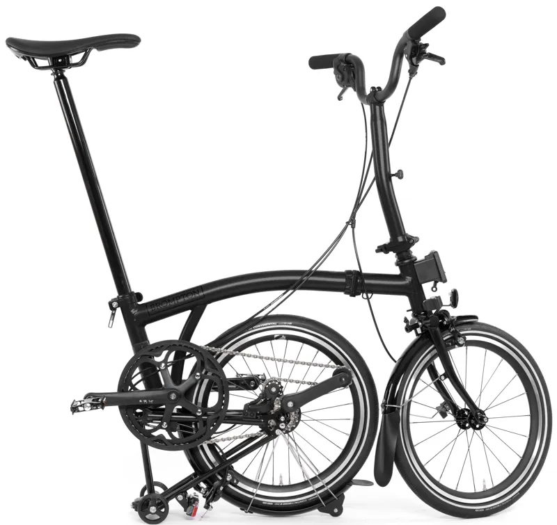 Brompton P Line Urban Folding Bike 2024 in Midnight Black