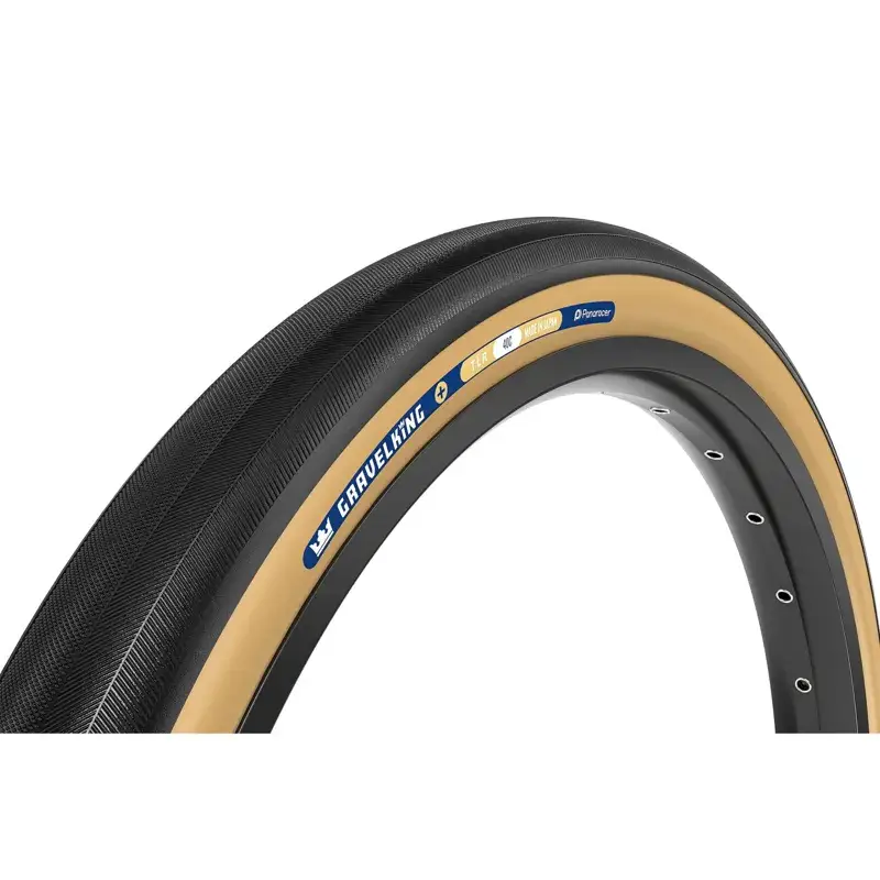 Balfes Bikes Panaracer Gravelking Slick Plus TLR 700c Gravel Tyre in Black/Brown | Free postage over £30, £10 off first order, price match & 0% finance.