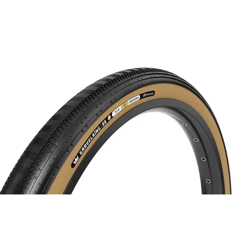 Balfes Bikes Panaracer Gravelking Semi Slick R-Line TLR 700c Gravel Tyre in Black/Amber | Free postage over £30, £10 off first order, price match & 0% finance.