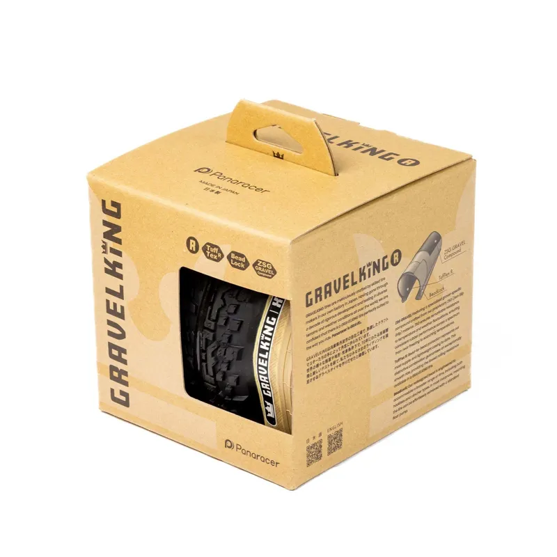 Panaracer Gravelking Semi Slick R-Line TLR 700c Gravel Tyre in Black/Amber-3