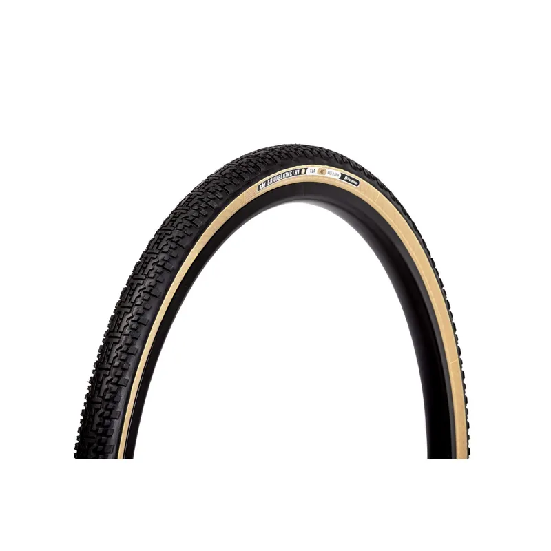 Panaracer Gravelking X1 R-Line TLR 700c Gravel Tyre in Black/Amber-4