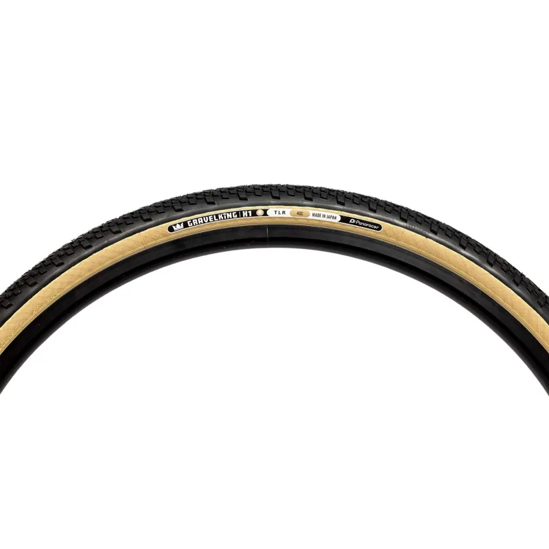 Panaracer Gravelking X1 R-Line TLR 700c Gravel Tyre in Black/Amber-6