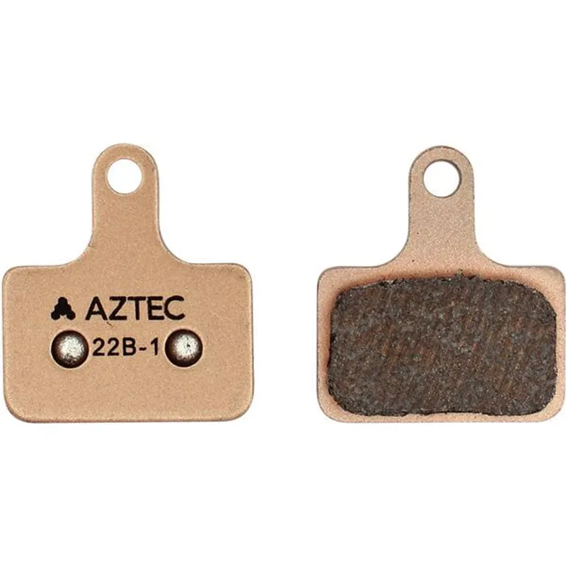 Aztec Shimano Sintered Disc Brake Pads in Gold-1