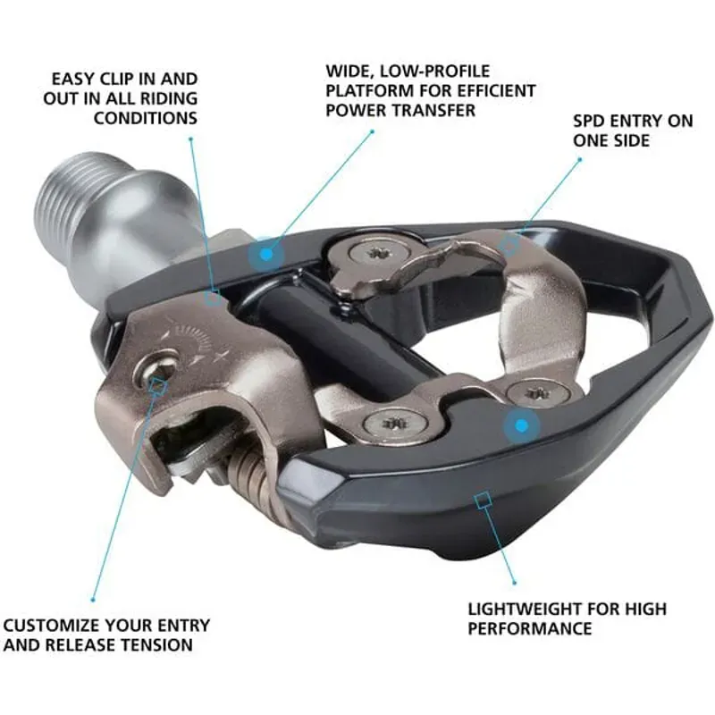 Shimano PD-ES600 SPD Pedals in Black/Grey-1