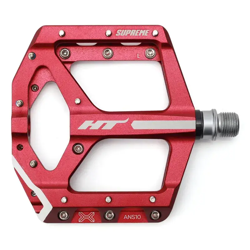 Balfes Bikes Ht Components HT Components ANS-10 Supreme 9/16-inch Pedals in Red | Free postage over £30, £10 off first order, price match & 0% finance.