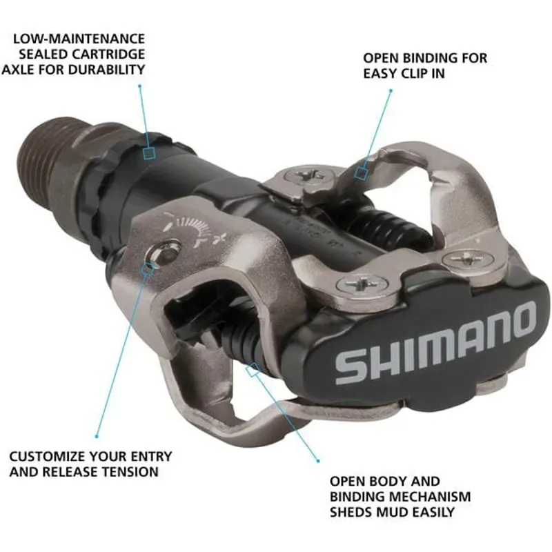 Shimano M520 SPD MTB Pedals-1