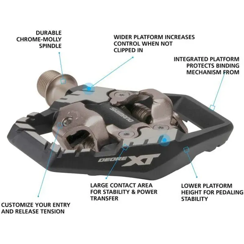 Shimano PD-M8120 Deore XT Trail Wide SPD Pedal-1