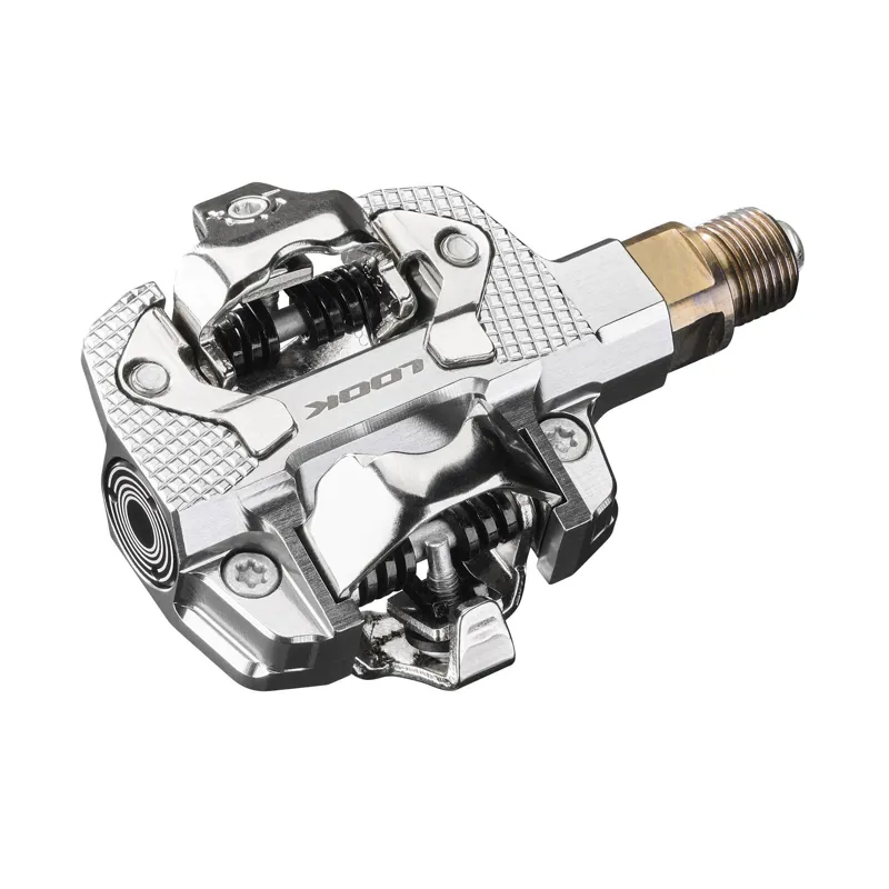 Look X-Track Single Sided Powermeter Pedals in Silver-2