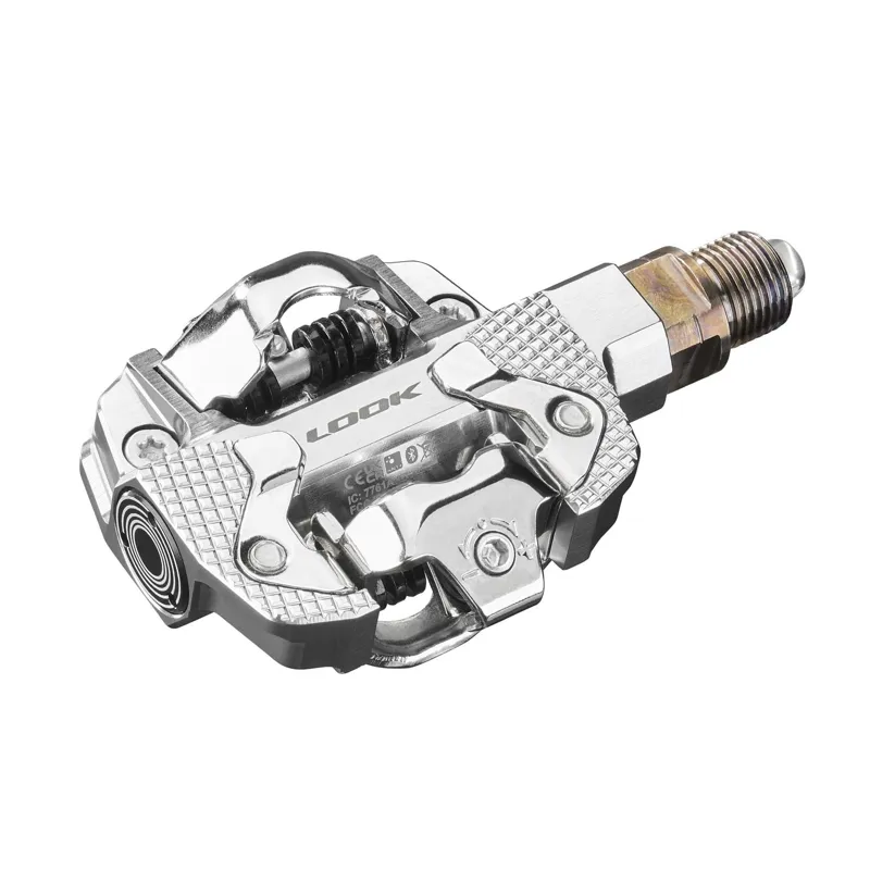 Look X-Track Single Sided Powermeter Pedals in Silver-3