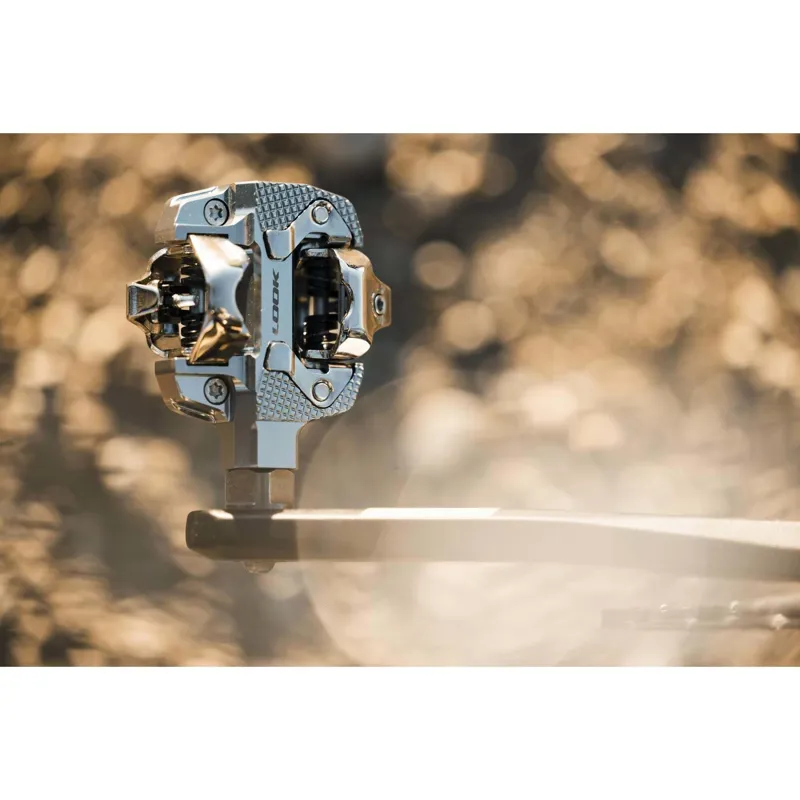 Look X-Track Single Sided Powermeter Pedals in Silver-6