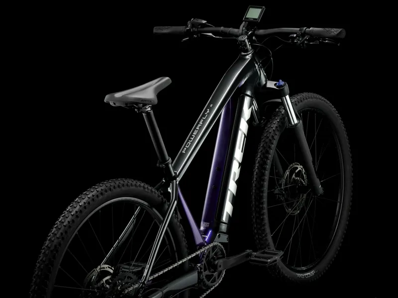 Trek Powerfly 4 625Wh Electric Hardtail Mountain Bike 2025 in Grey/Purple Flip-2