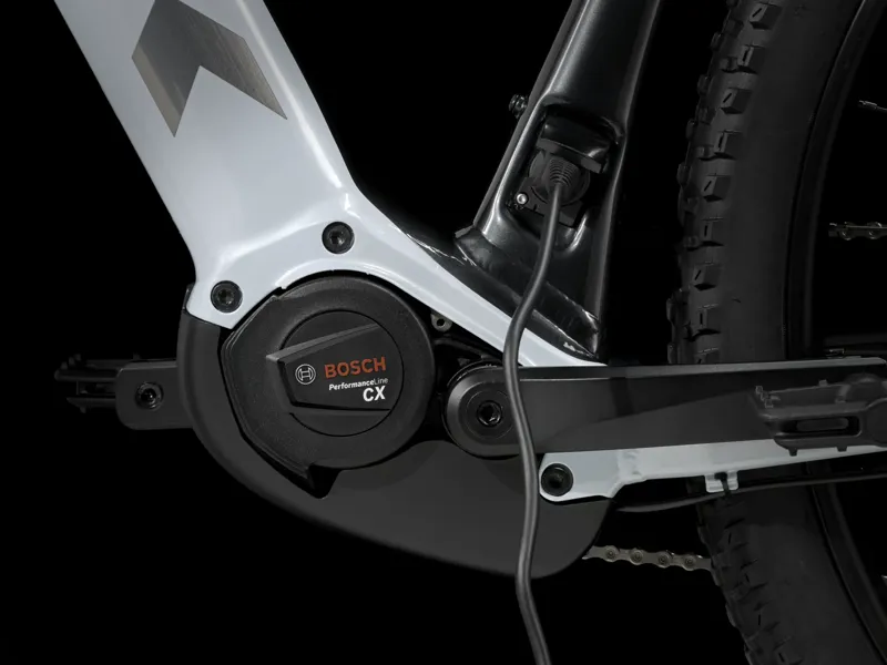 Trek Powerfly 4 625Wh Electric Hardtail Mountain Bike 2024 in Grey Pearl/Lithium Grey-3