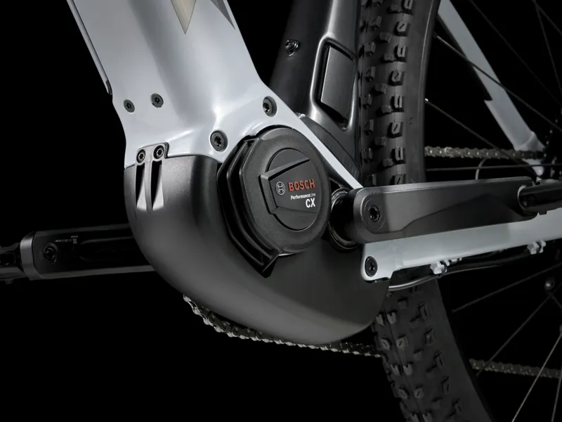 Trek Powerfly 4 625Wh Electric Hardtail Mountain Bike 2024 in Grey Pearl/Lithium Grey-9