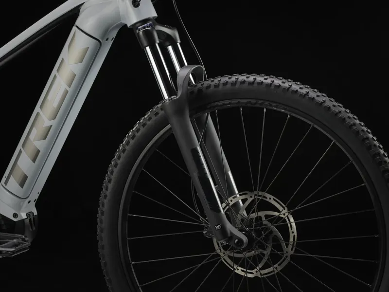 Trek Powerfly 4 625Wh Electric Hardtail Mountain Bike 2024 in Grey Pearl/Lithium Grey-10