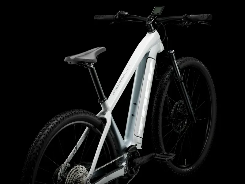 Trek Powerfly 5 Electric Hardtail Mountain Bike 2024 in White Prismatic/Plasma Grey Pearl-2